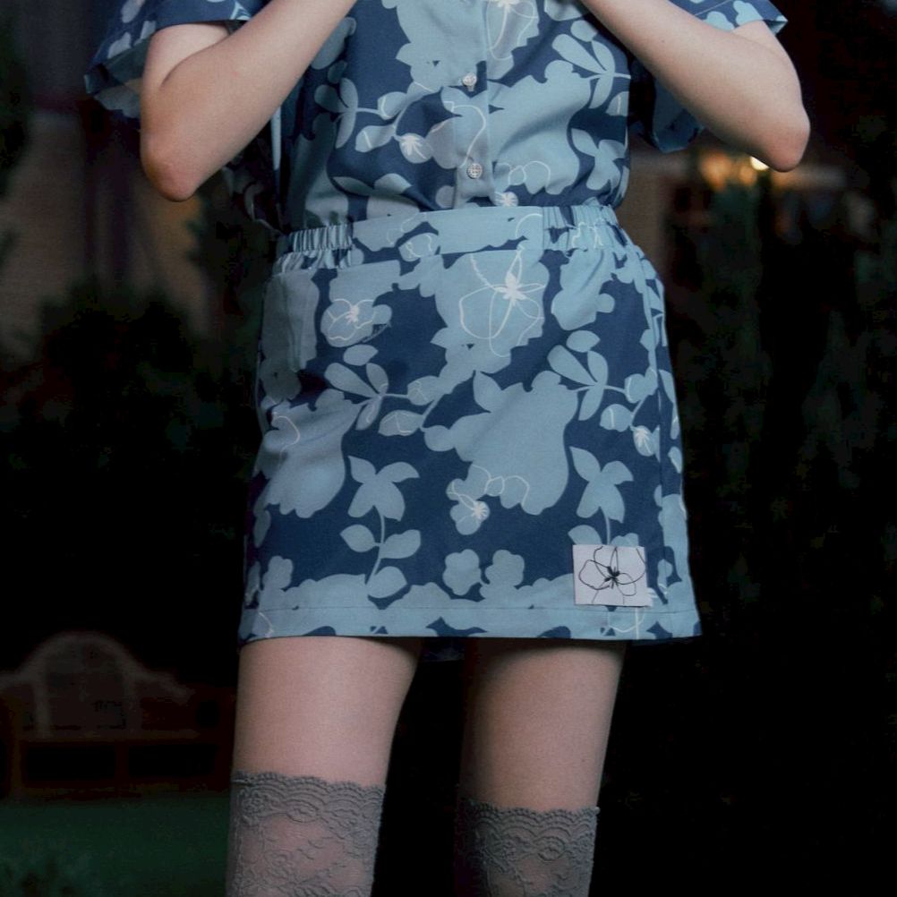 Endless Holiday City Skorts Misty Blue