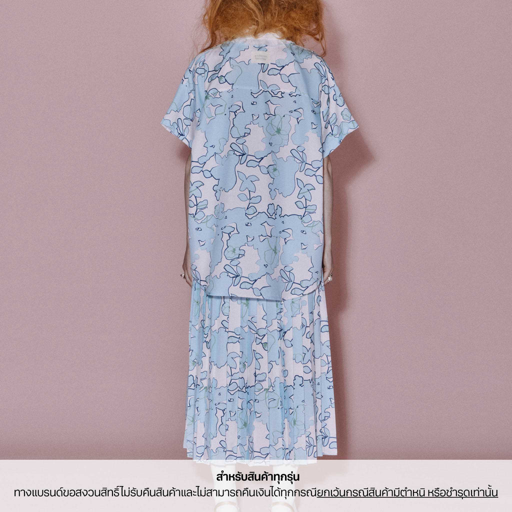 Endless Holiday Sweet Tokyo Summer Shirt & Pleatful Skirt Set Sparkilng Sky