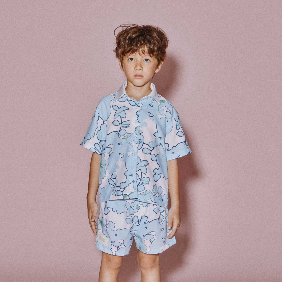 Endless Holiday Mini All Day Shirt & Mini All Night Shorts Set Sparkling Sky