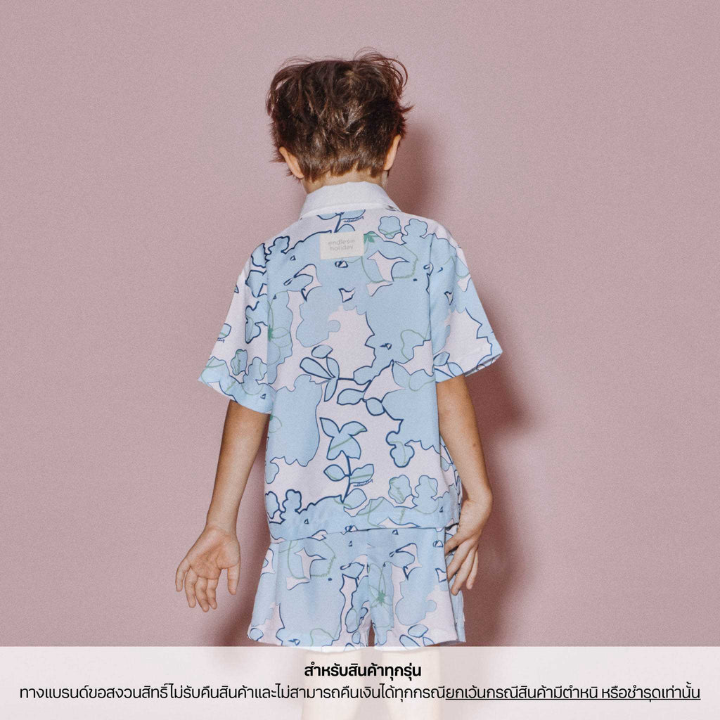 Endless Holiday Mini All Day Shirt & Mini All Night Shorts Set Sparkling Sky