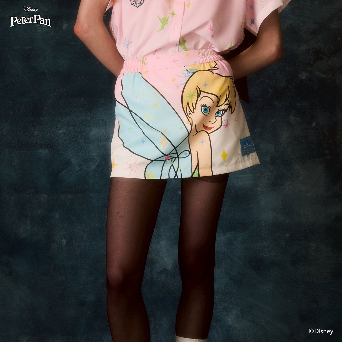 Endless Holiday Little Secret Side Skort Tinker Bell Pink Skies