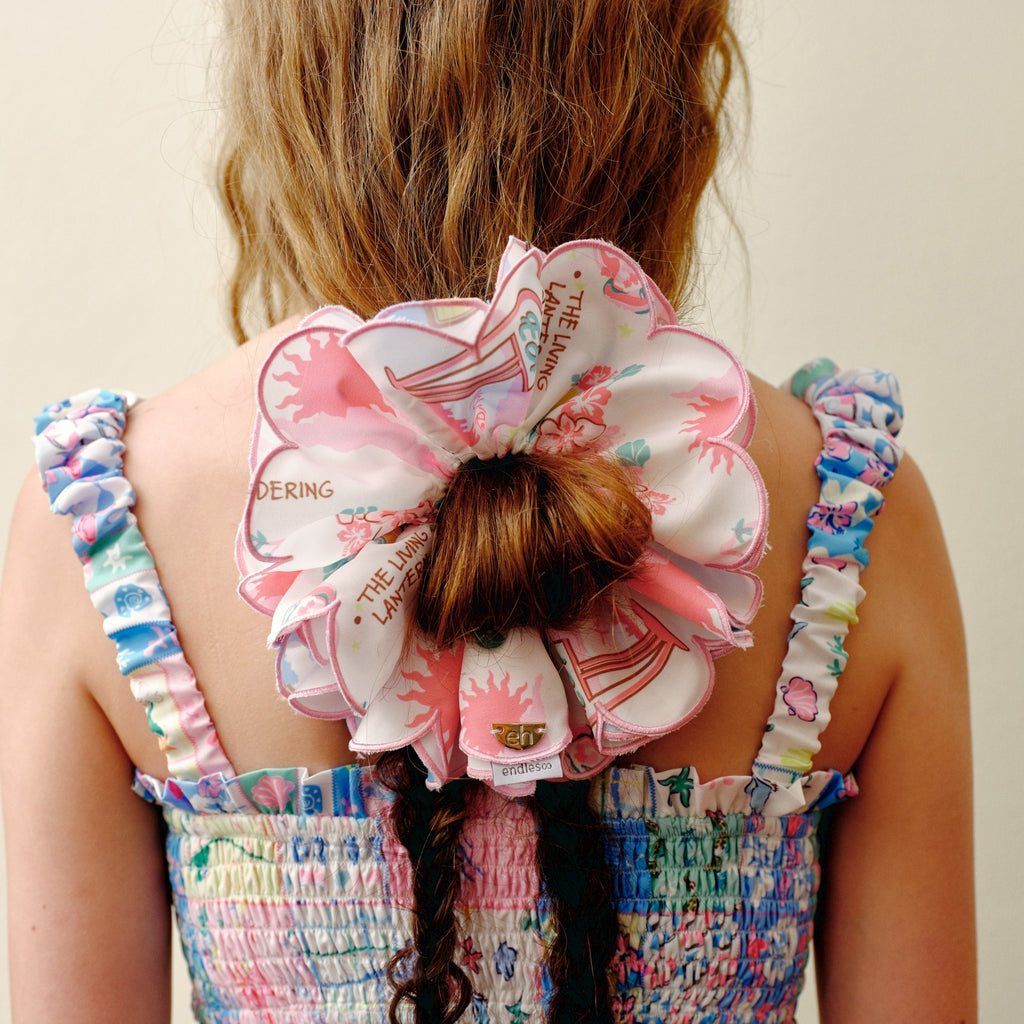 Endless Holiday Scalloped Scrunchie Island Vacation