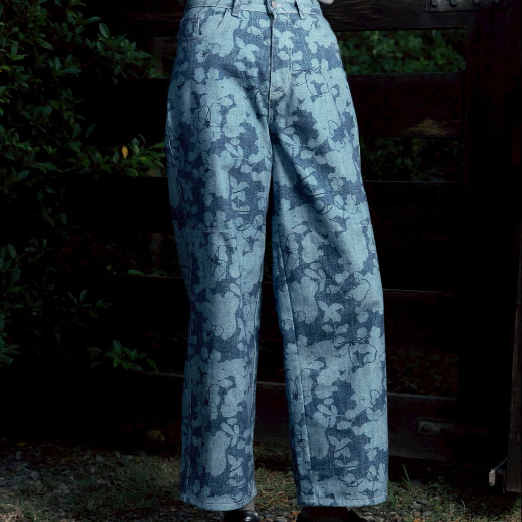 Endless Holiday Wanderer Baggy Pants Misty Denim