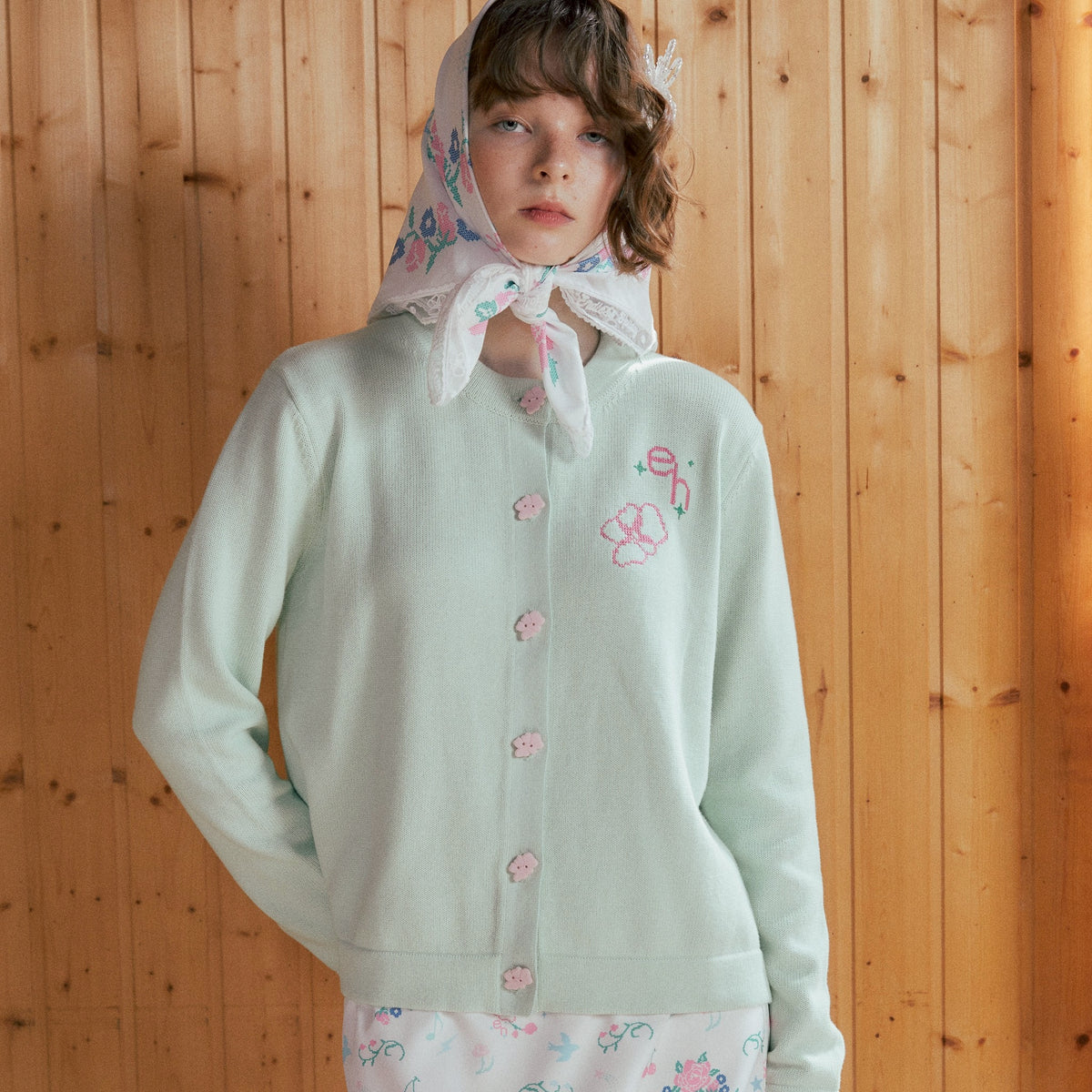Endless Holiday Together Knit Cardigan Mint Secret Stitch