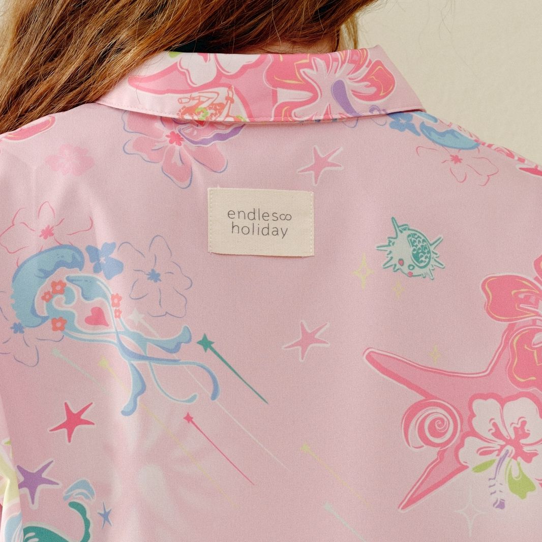 Endless Holiday All Day Shirt Pink Siren Summer