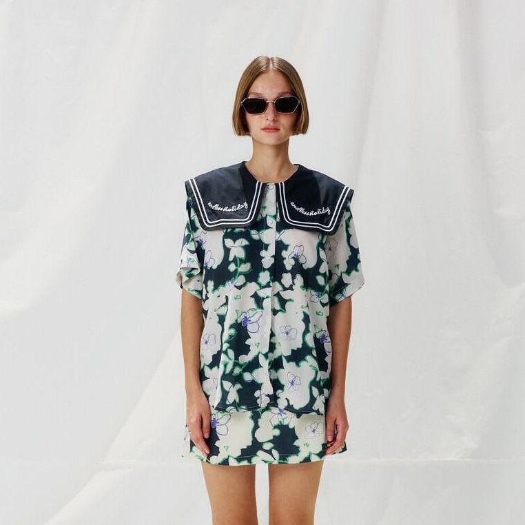 Endless Holiday City Skorts Cosmic Black & Hunter Green