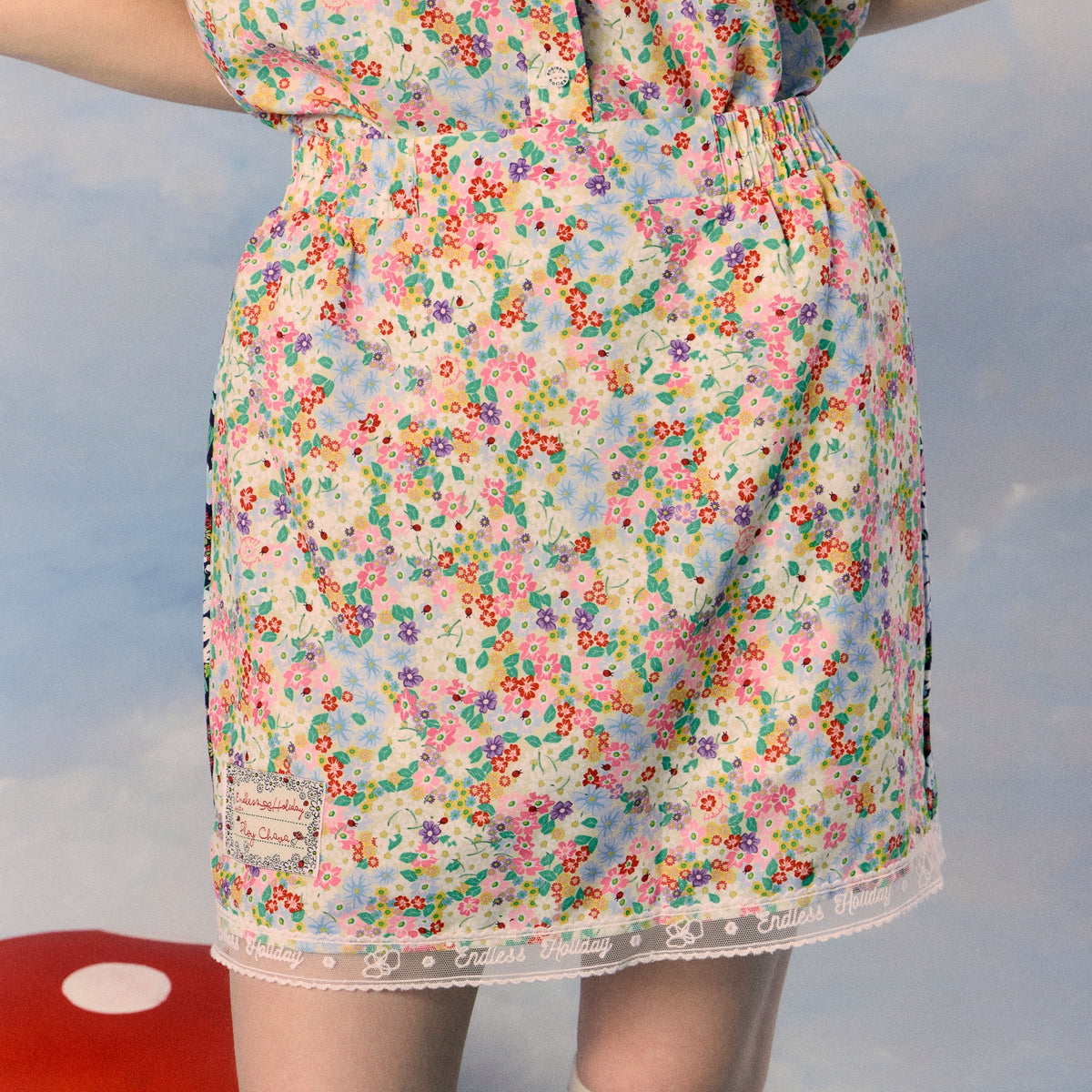 Endless Holiday Ruf City Midi Skort Collected Blooms