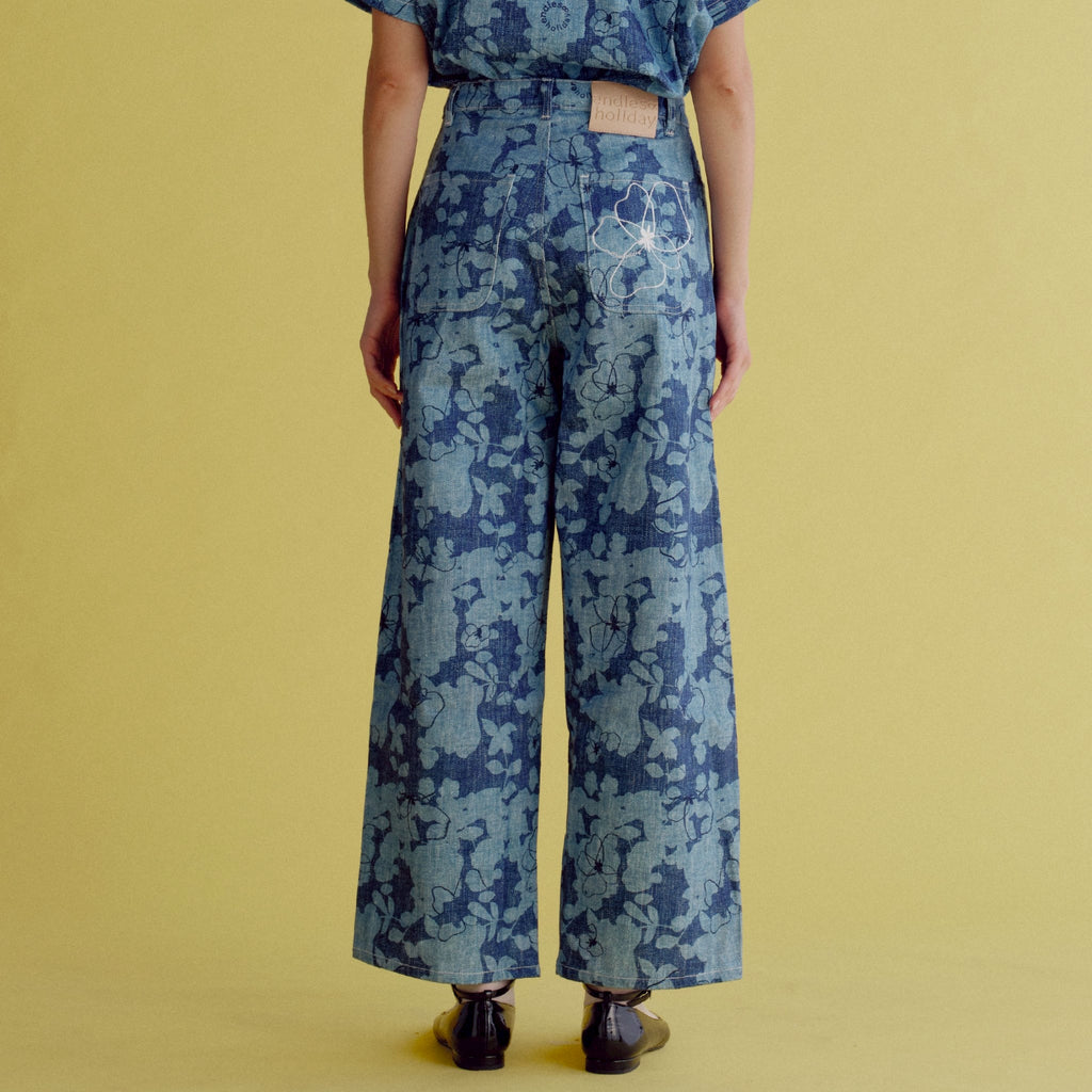 Endless Holiday Wanderer Pants Misty Denim
