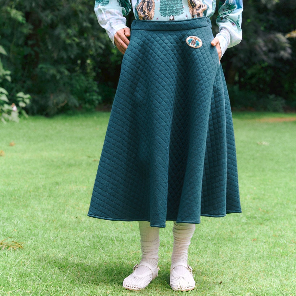 Endless Holiday Round Round Skirt Green Hunter