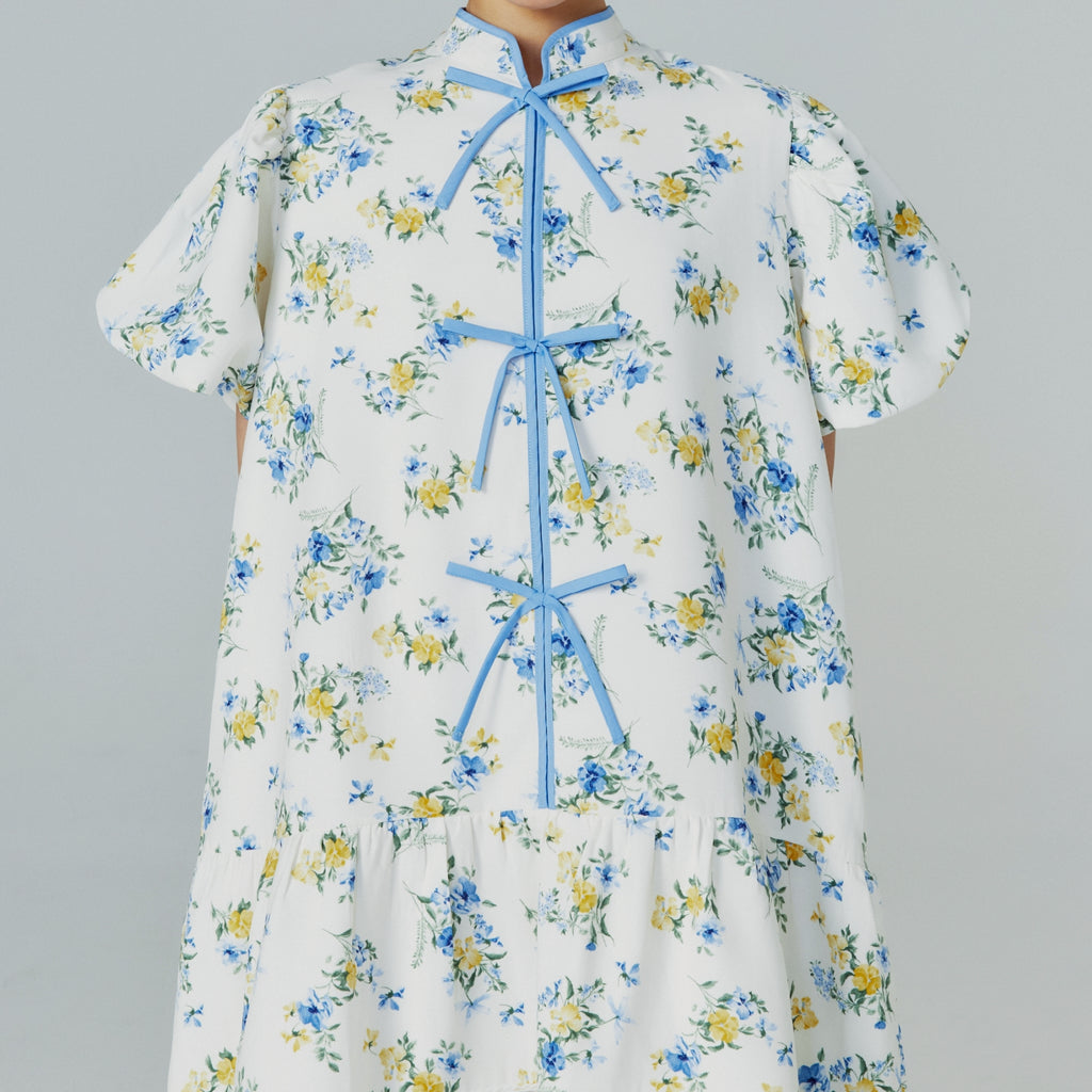 Endless Holiday Fu Tie Eden Dress Flower Charm