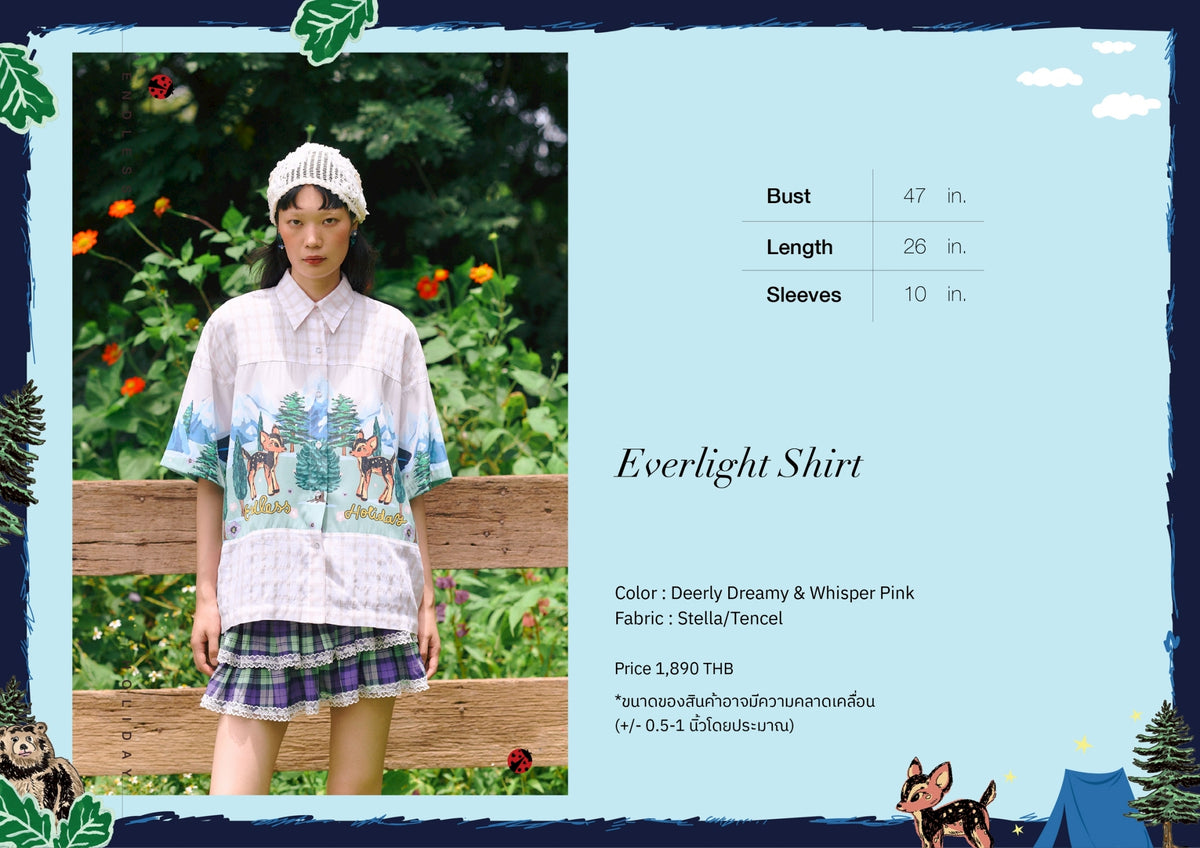 Endless Holiday Everlight Shirt Deerly Dreamy & Whisper Pink
