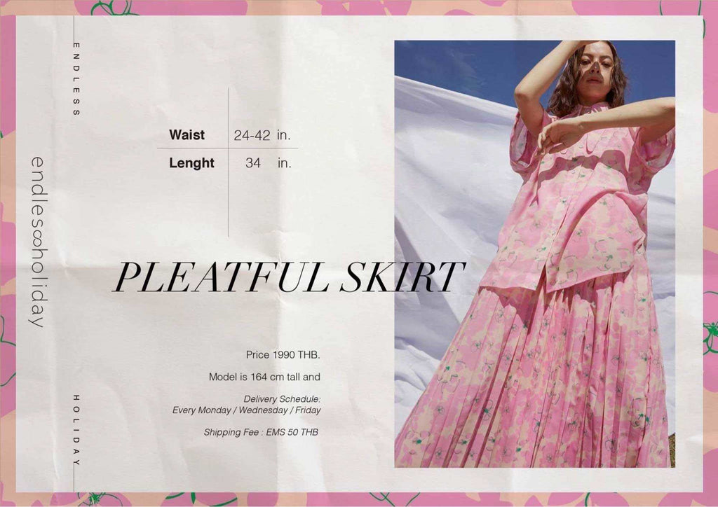 Endless Holiday Pleatful Skirt