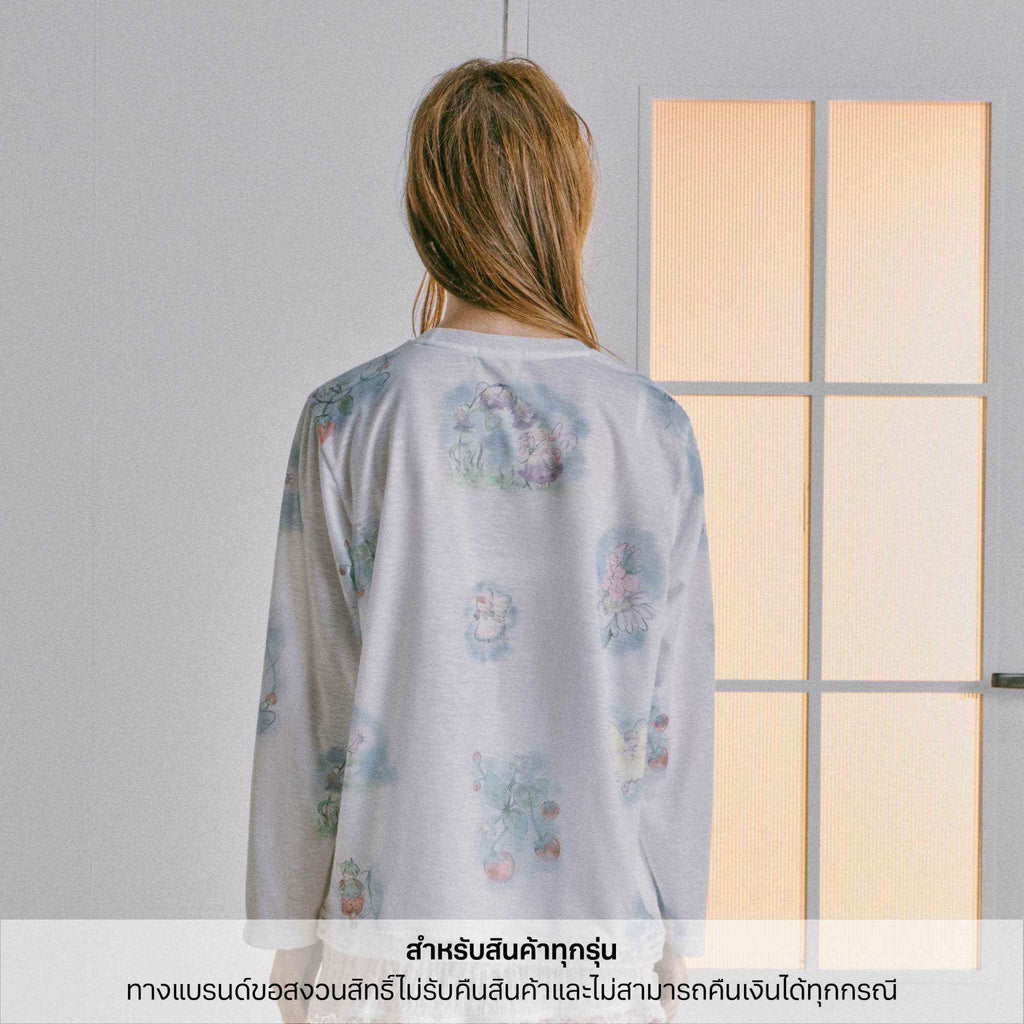 [รอบจัดส่ง 22-23 กย ]Endless Holiday Forever Longsleeve Top Bloooming Waltz