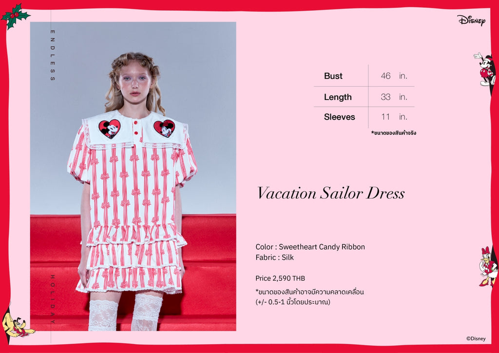 Endless Holiday Vacation Sailor Dress Sweetheart Candy Ribbon