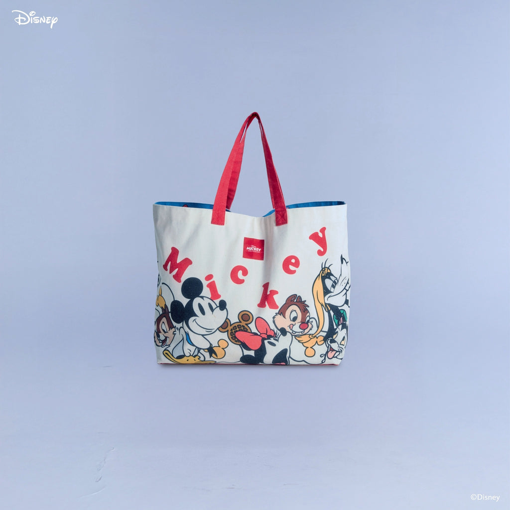 Endless Holiday Happy Holiday Tote Bag With Joy Mickey & Friends