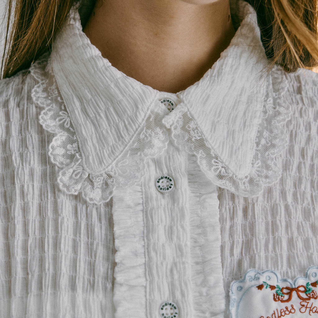 [รอบจัดส่ง 28-30 กย] Endless Holiday All Day Shirt Tiny Ivory Wings