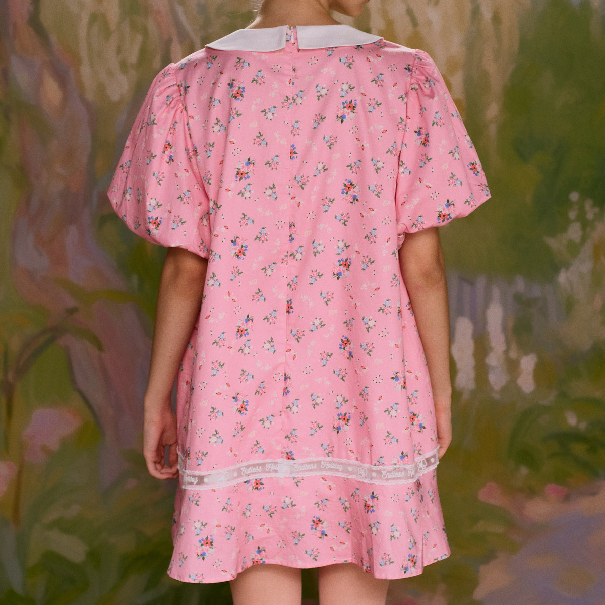 [ Limited ] Endless Holiday Puff Belle Dress Rose No. 9 Wallflower