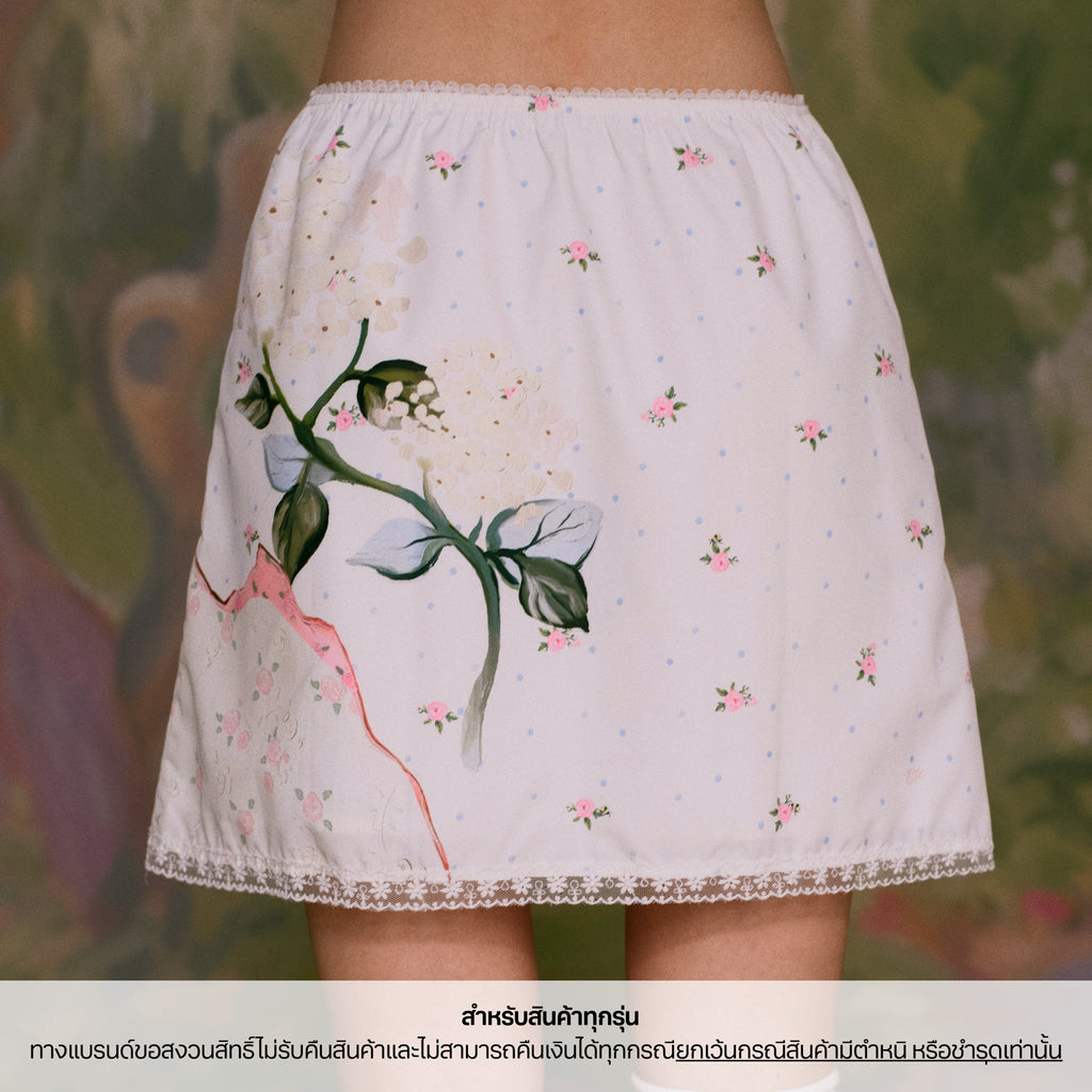 Endless Holiday Amour Midi Skirt Botanical Lithograph