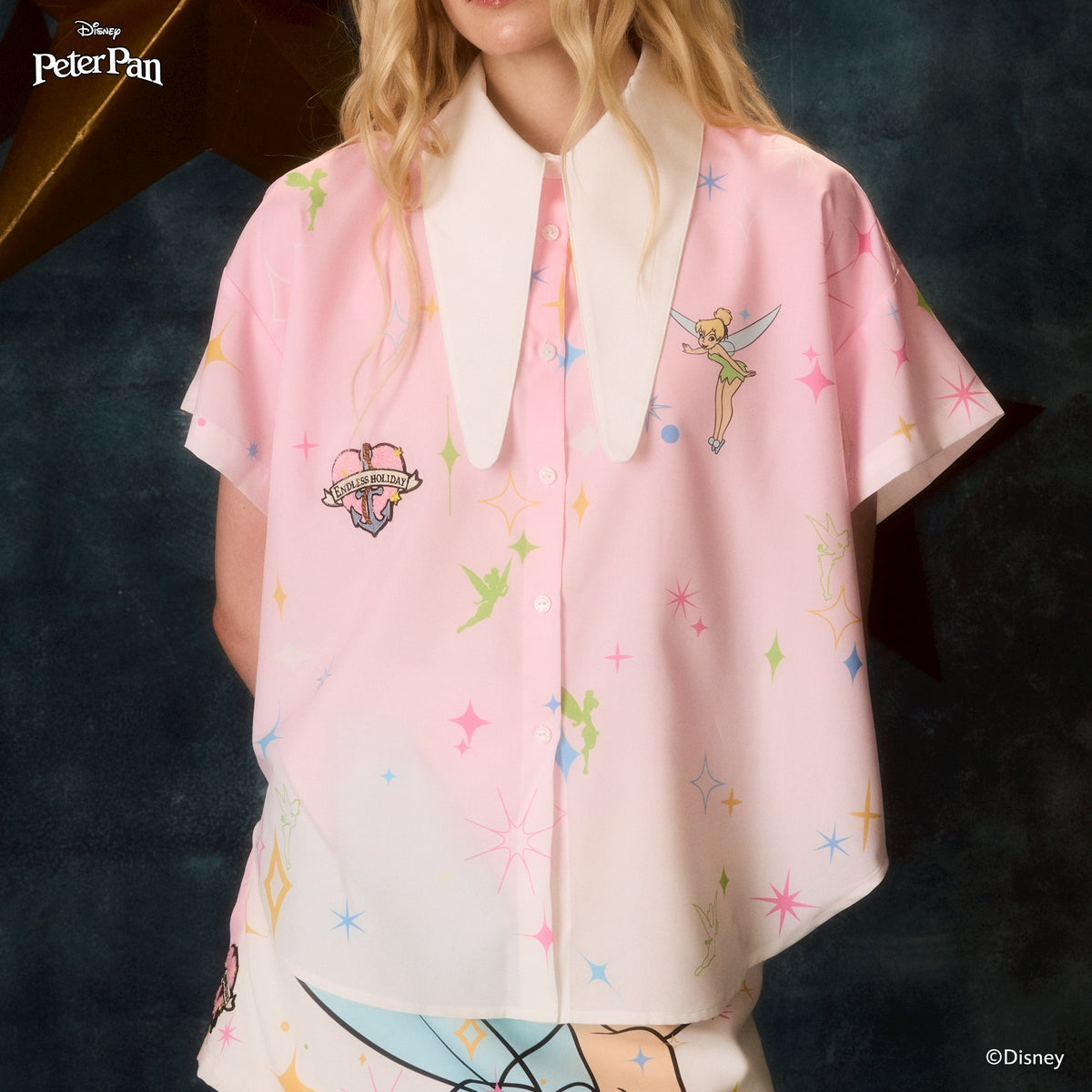 Endless Holiday Tokyo Summer Shirt Tinker Bell Pink Skies