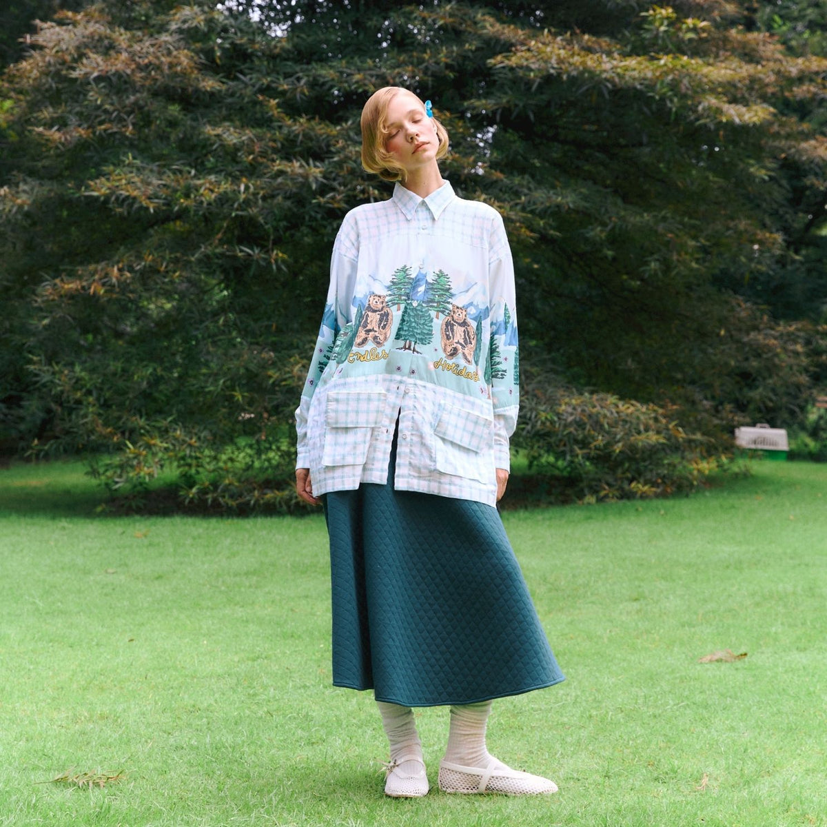 Endless Holiday Round Round Skirt Green Hunter
