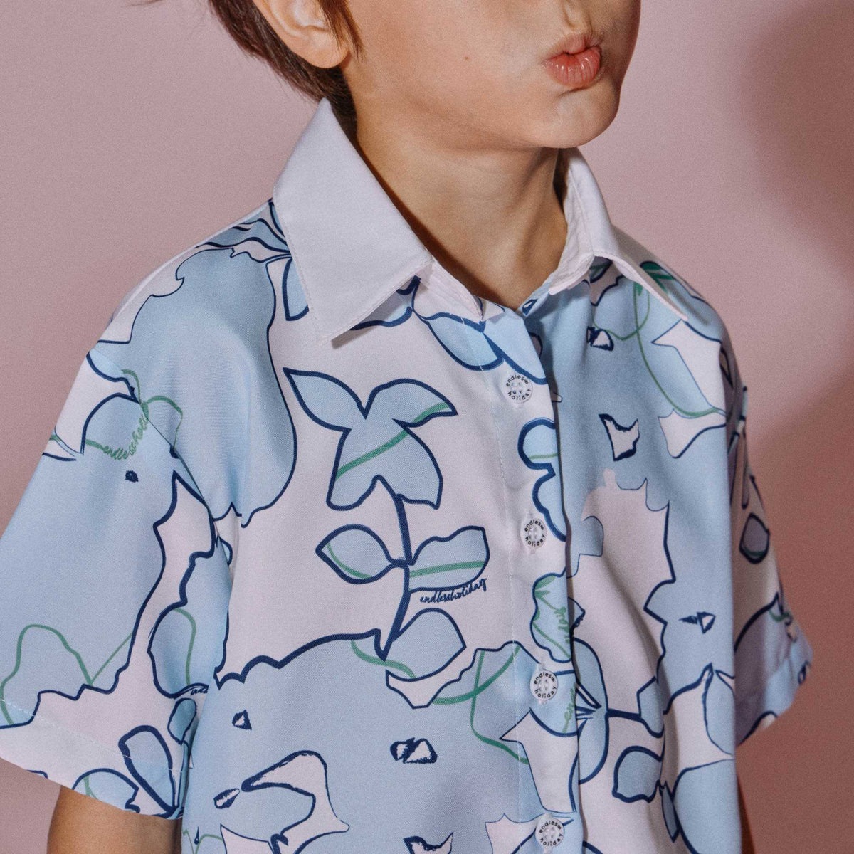 Endless Holiday Mini All Day Shirt & Mini All Night Shorts Set Sparkling Sky