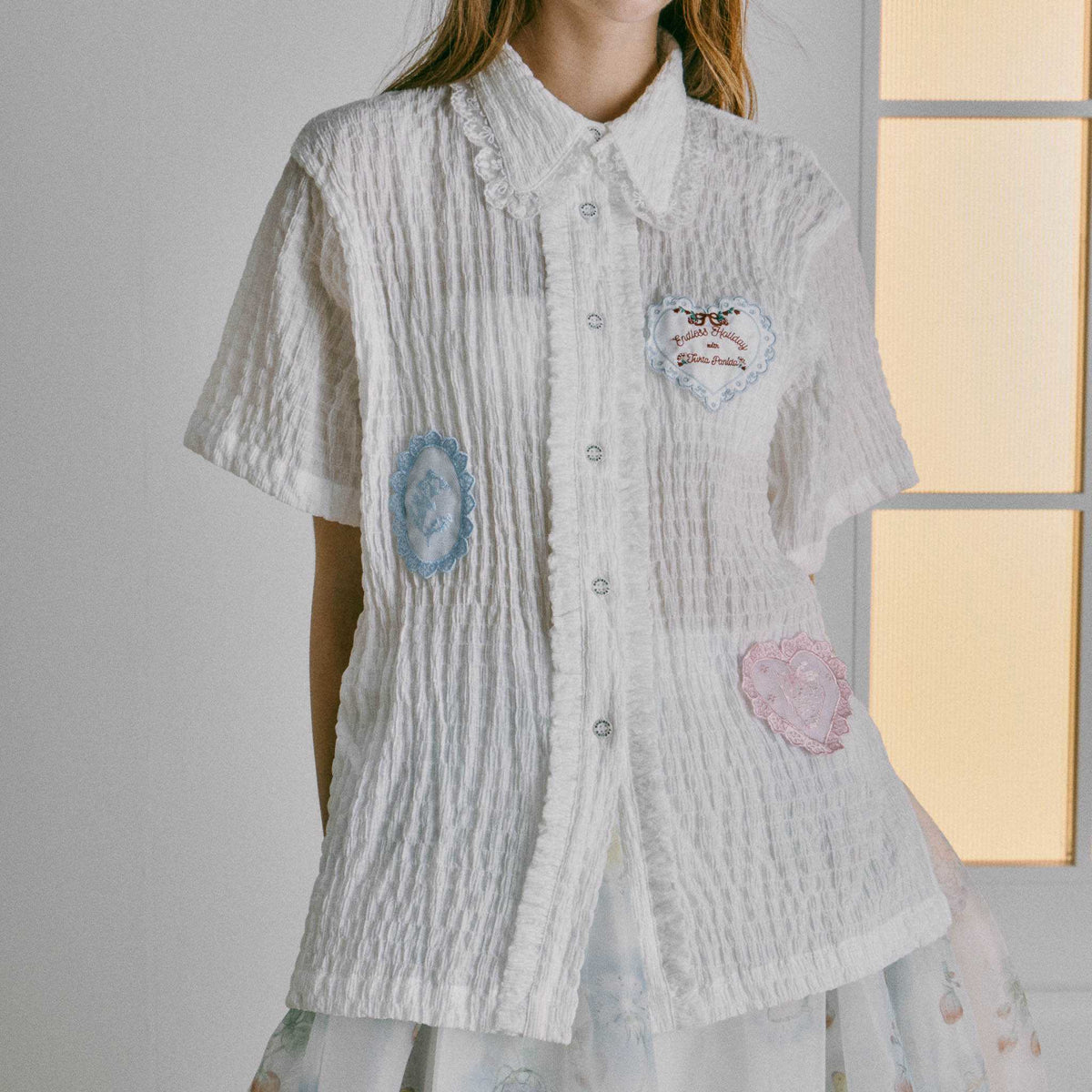[รอบจัดส่ง 28-30 กย] Endless Holiday All Day Shirt Tiny Ivory Wings