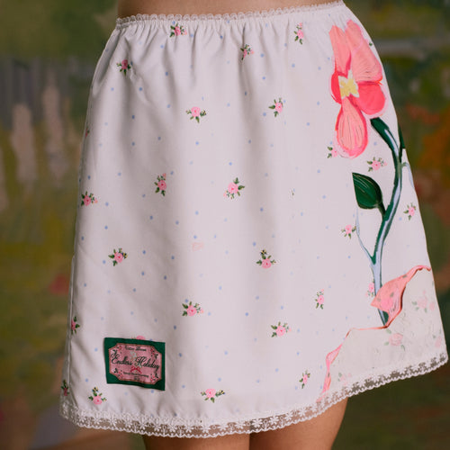 Endless Holiday Amour Midi Skirt Botanical Lithograph