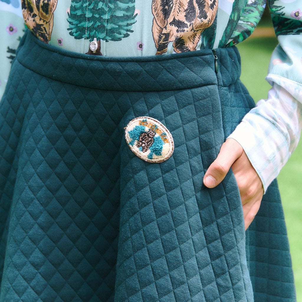 Endless Holiday Round Round Skirt Green Hunter